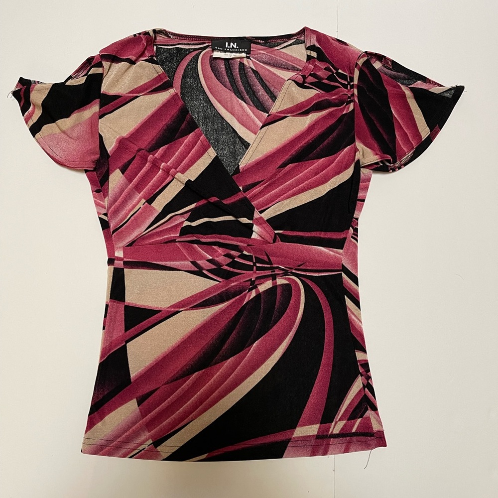 Juniors I.N. San Francisco blouse top Size Small